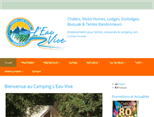 Tablet Screenshot of leauvive-camping.com